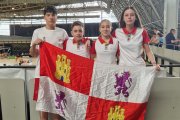 Los cuatro sorianos que han participado en el Campeonato de España.