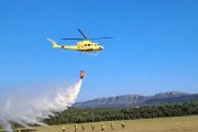 Ejercicios de la BRIF de Lubia para perfeccionarse de cara a futuros incendios forestales.