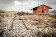 ESTACION DE FERROCARRIL DE OLVEGA . ANTIGUA ESTACION DEL TREN