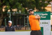 El golfista soriano Daniel Berná compite durante esta semana en Madrid.