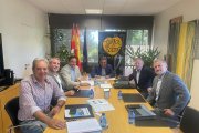 Reunión con el subdirector de Infraestructuras Agrarias de ITACyL,Miguel Ángel García Turienzo.