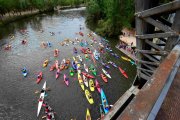 Imagen de la travesía del Duero desde Soria a Los Rábanos del año pasado