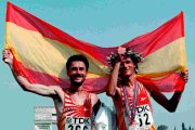 Martín Fiz y Abel Antón como plata y oro en el Mundial de Atenas de maratón.