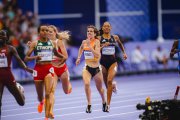 Marta Pérez en las semifinales de París 2024 donde lograba el récord de España de 1.500.