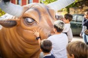 Encierro infantil de Fuentetoba en una imagen de archivo.