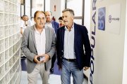 El presidente del PP de Soria, Benito Serrano y el secretario general del PPCyL, Francisco Vázquez.