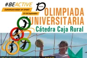 Cartel anunciador de la Olimpiada Universitaria.
