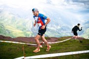Daniel Izquierdo, en pleno esfuerzo durante una carrera de montaña.