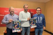 Cabrerizo, Salvador y Toribio en la presentación del torneo del próximo fin de semana en Los Pajaritos.
