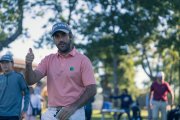 Daniel Berná, durante un torneo de golf.