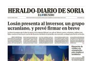 Portada de Heraldo-Diario de Soria del 8 de noviembre de 2025.
