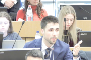 El coordinador de la Red SSPA, Mario Vega, en Bruselas.