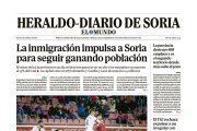 Portada de Heraldo-Diario de Soria del 3 de diciembre de 2025.