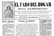 Primer número de El Faro del Hogar, antecesor de Heraldo-Diario de Soria.