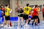 El Balonmano Soria contó con el apoyo de la afición durante todo el partido