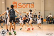 Imagen de un partido de la cantera de un Club Soria Baloncesto.