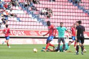 Moustapha en el partido de la primera vuelta en Los Pajaritos ante la Segoviana.