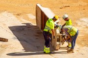 Trabajadores de la construcción.