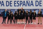 Los infantiles ganaron la primera medalla conjunta del Río Duero y el Sporting Santo Domingo.