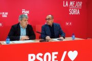 Javier Antón y Luis Rey en su comparecencia.