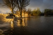 El río Tera a su paso por Garray.