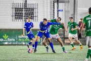 Alberto Plaza, uno de los refuerzos del Calasanz en las últimas semanas, en el derbi ante el San José.