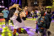 Lucrecia animó un acto en el que se vieron los primeros disfraces del año