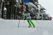 Uno de los participantes durante el descenso de Punto de Nieve Santa Inés.