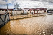 Inundaciones en el polígono La Tapiada de San Esteban de Gormaz.