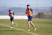 Jony en el entrenamiento de este miércoles en la Ciudad Deportiva.