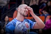 Victor Lindberg se lamenta durante una acción del encuentro ante Cisneros Tenerife.