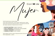 Cartel de la presentación de la Red PAME de apoyo a la mujer emprendedora.