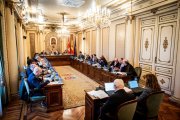 Corporación de la Diputación de Soria en el pleno de ayer