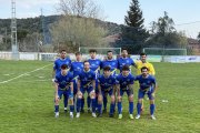 Once del Calasanz en el partido de ayer ante la Cebrereña.