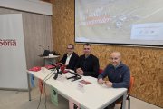 De izquierda a derecha Alberto Santamaría, Gregorio García y Enrique García.
