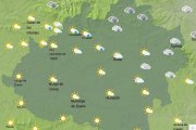 Previsión de la Aemet para Soria este jueves en la franja horaria de 6 a 12 horas.