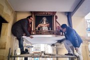 Así ha sido la restauración del altar callejero del Collado