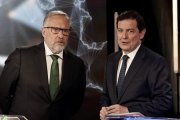 Carlos Pollán y Alfonso Fernández Mañueco en el segundo debate televisivo del 15-M.