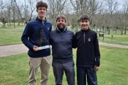 Los sorianos Miguel López y Enzo Jiménez tras la competición.
