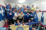 El vestuario del Calasanz era una fiesta con su ascenso virtual a Tercera Federación.