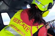 Enfermera del helicóptero de rescate de la Junta de Castilla y León.