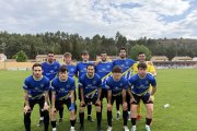 Once del Calasanz sobre el verde del Municipal Burgense.
