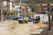 Obras en un pueblo de la provincia.