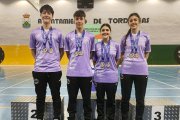 Volantistas del Club Valonsadero Bádminton en el Campeonato Autonómico Sub19.