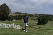 El representante del club soriano en la cita celebrada en tierras extremeñas.