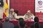 Un momento de la conferencia que tuvo lugar en el Casino Amistad Numancia.