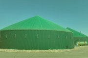 Instalaciones de una planta de biogás.