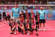 Equipo benjamín del Sporting Río Duero que ha competido en Valladolid.