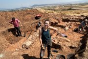 Campaña de excavaciones en el yacimiento de Numancia. En la imagen Raquel Liceras, directora de las excavaciones.