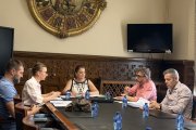 Un momento de la reunión del Patronato del Caep.